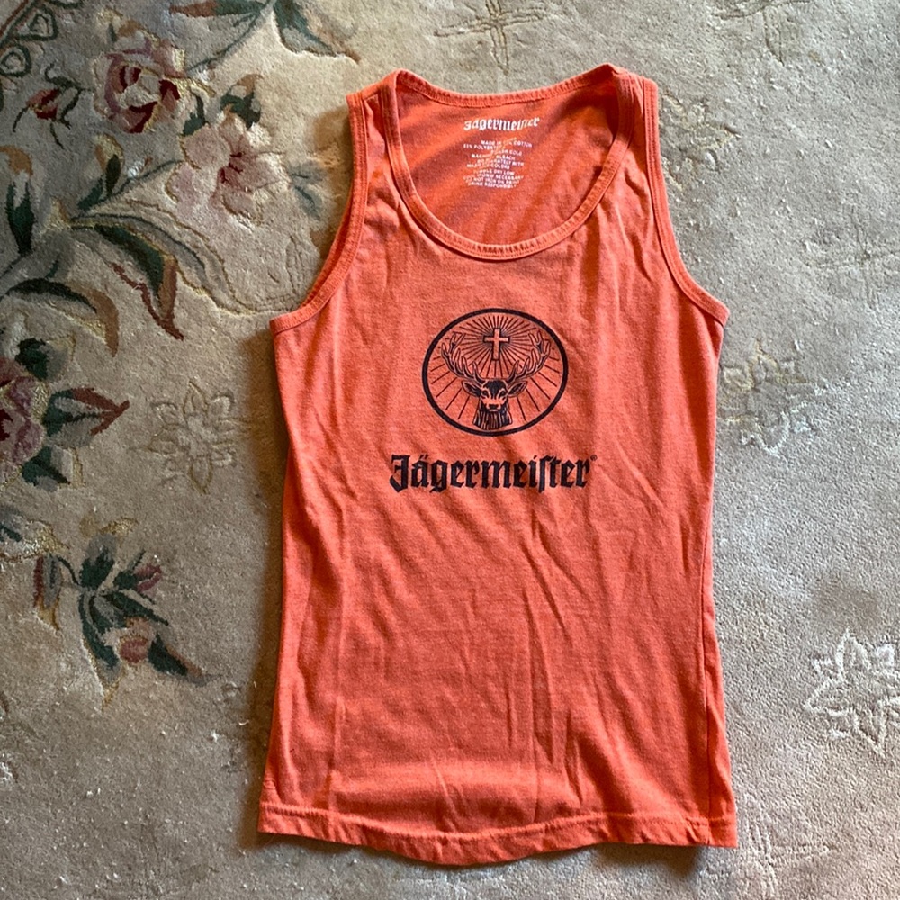 Orange Jäegermeister Tank Women’s Size small